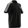 Men Essentials Pique Embroidered 3-Stripes Polo Shirt, Black, A701_ONE, thumbnail image number 10