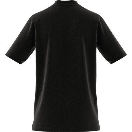 Men Essentials Pique Embroidered 3-Stripes Polo Shirt, Black, A701_ONE, large image number 11