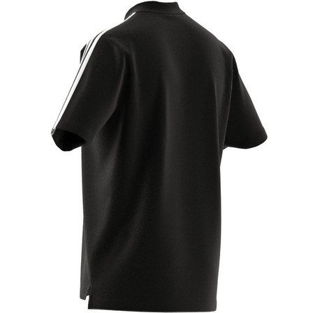 Men Essentials Pique Embroidered 3-Stripes Polo Shirt, Black, A701_ONE, large image number 16