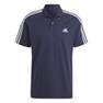 Essentials Piqu?� Embroidered Small Logo 3-Stripes Polo Shirt legend ink Male Adult, A701_ONE, thumbnail image number 1