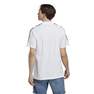 Men Essentials Pique Embroidered Small Logo 3-Stripes Polo Shirt, White, A701_ONE, thumbnail image number 3