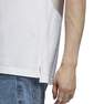adidas - Men Essentials Pique Embroidered Small Logo 3-Stripes Polo Shirt, White