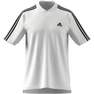 Men Essentials Pique Embroidered Small Logo 3-Stripes Polo Shirt, White, A701_ONE, thumbnail image number 8