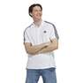 Men Essentials Pique Embroidered Small Logo 3-Stripes Polo Shirt, White, A701_ONE, thumbnail image number 12