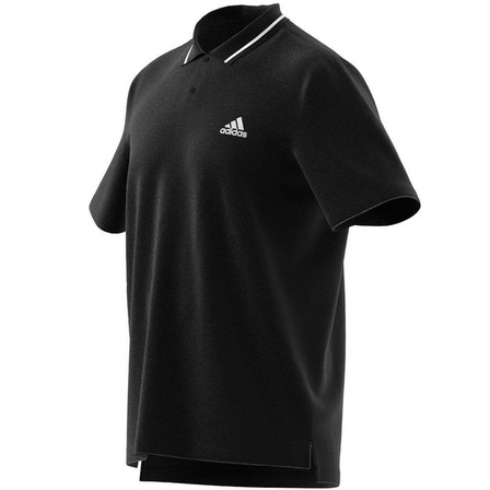Men Essentials Piqué Small Logo Polo Shirt, Black, A701_ONE, large image number 13