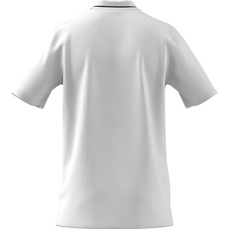 Men Essentials Pique Small Logo Polo Shirt, White, A701_ONE, large image number 0