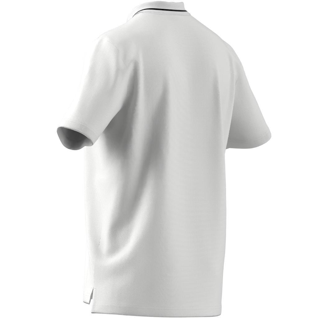 adidas - Men Essentials Pique Small Logo Polo Shirt, White