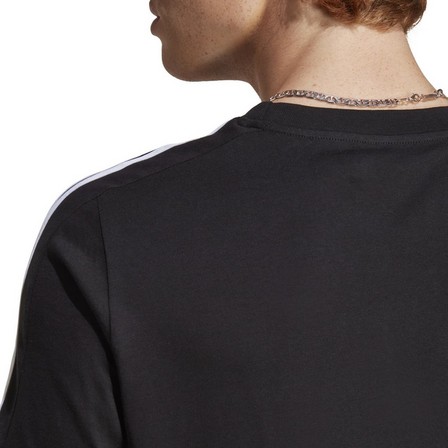 Men Essentials Single Jersey 3-Stripes T-Shirt, Black, A701_ONE, large image number 5