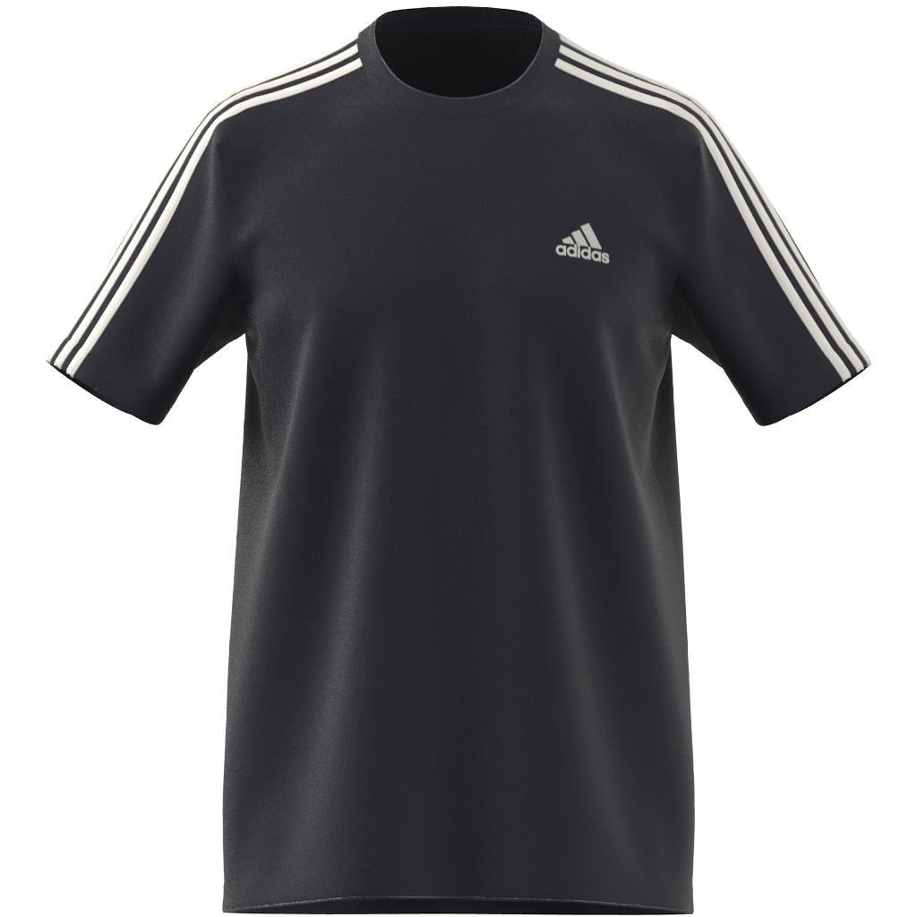 Men Essentials Single Jersey 3-Stripes T-Shirt, Black, A701_ONE, large image number 15