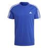 Men Essentials Single Jersey 3-Stripes T-Shirt, Blue, A701_ONE, thumbnail image number 1
