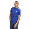 Men Essentials Single Jersey 3-Stripes T-Shirt, Blue, A701_ONE, thumbnail image number 8