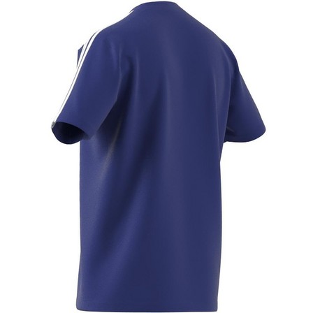 Men Essentials Single Jersey 3-Stripes T-Shirt, Blue, A701_ONE, large image number 9