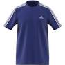 Men Essentials Single Jersey 3-Stripes T-Shirt, Blue, A701_ONE, thumbnail image number 15