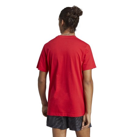 Men Essentials Single Jersey 3-Stripes T-Shirt, Red, A701_ONE, large image number 3
