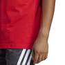 Men Essentials Single Jersey 3-Stripes T-Shirt, Red, A701_ONE, thumbnail image number 5
