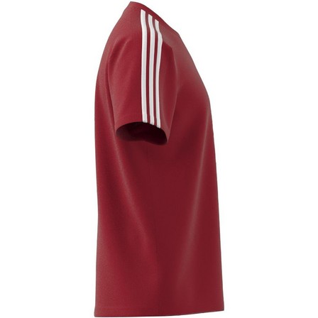 Men Essentials Single Jersey 3-Stripes T-Shirt, Red, A701_ONE, large image number 8