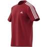 Men Essentials Single Jersey 3-Stripes T-Shirt, Red, A701_ONE, thumbnail image number 10
