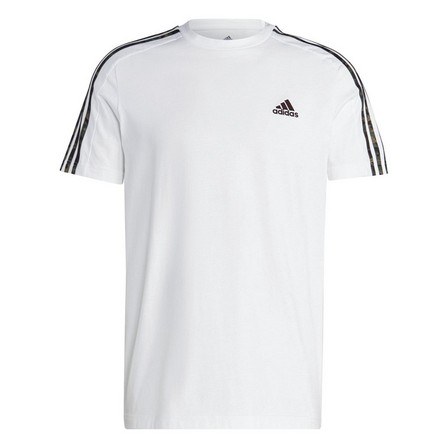 Men Essentials Single Jersey 3-Stripes T-Shirt, White, A701_ONE, large image number 2