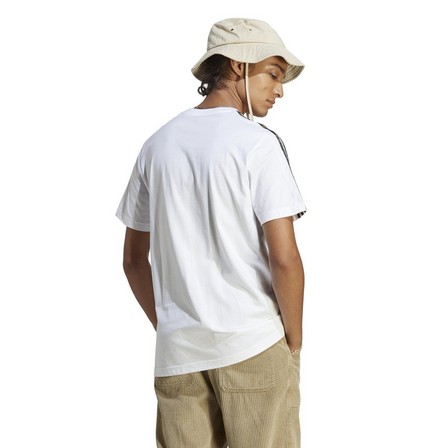 Men Essentials Single Jersey 3-Stripes T-Shirt, White, A701_ONE, large image number 5