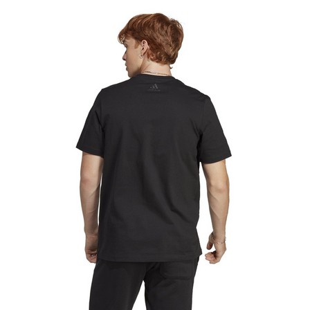Essentials Single Jersey Big Logo T-Shirt black Male Adult, A701_ONE, large image number 3