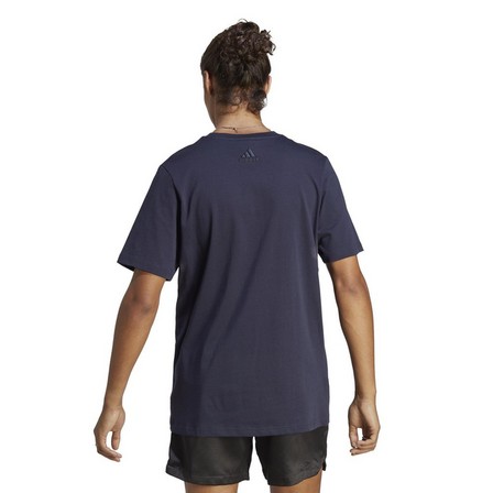 Men Essentials Single Jersey Big Logo T-Shirt, Black, A701_ONE, large image number 3