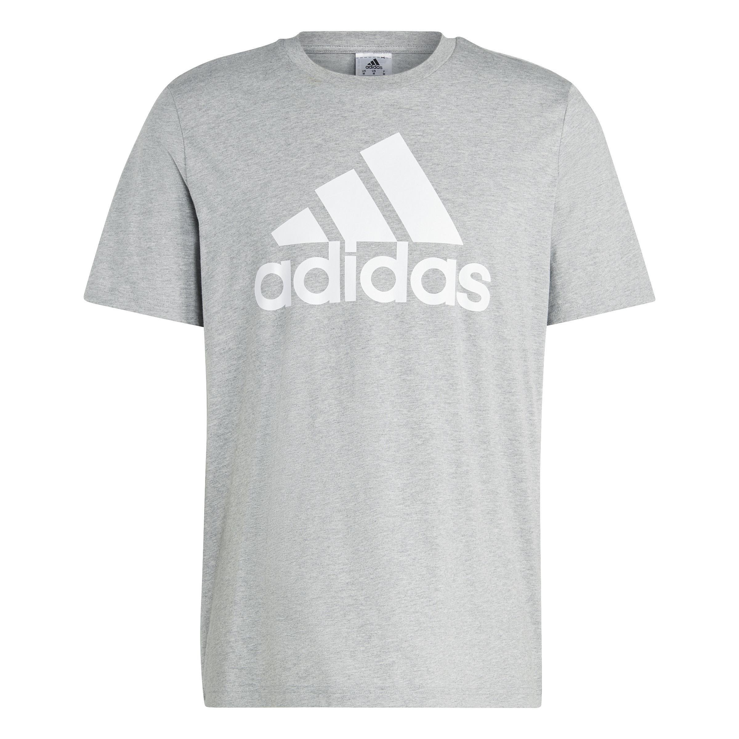 Men Essentials Single Jersey Big Logo T-Shirt, Grey, A701_ONE, large image number 2