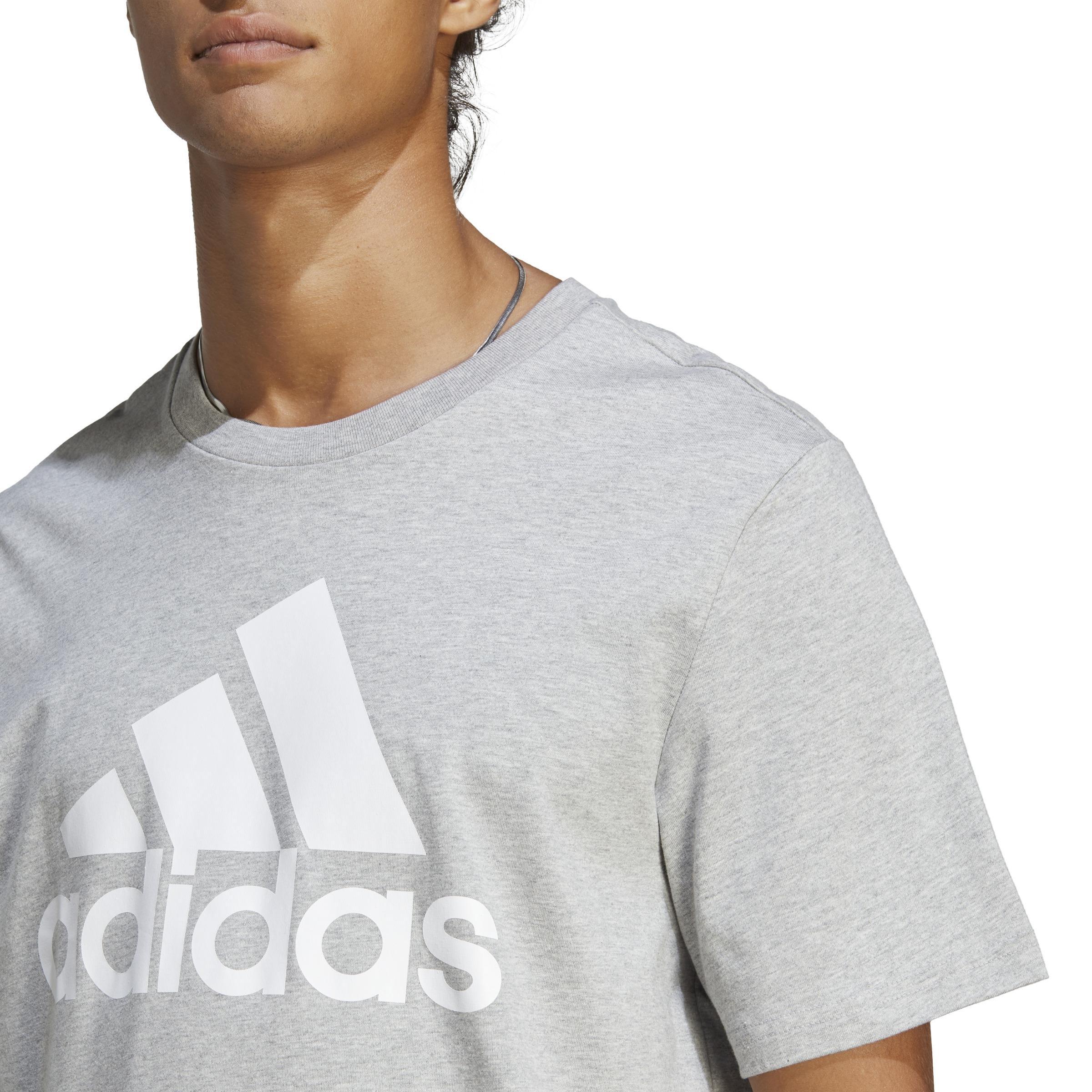 Men Essentials Single Jersey Big Logo T-Shirt, Grey, A701_ONE, large image number 6