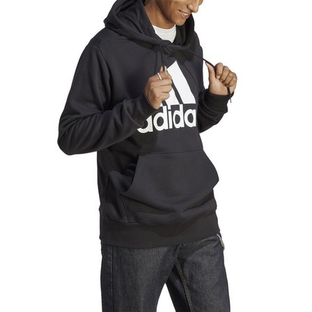 Men Essentials French Terry Big Logo Hoodie, Black, A701_ONE, large image number 0