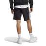 Men Essentials Single Jersey 3-Stripes Shorts, Black, A701_ONE, thumbnail image number 2
