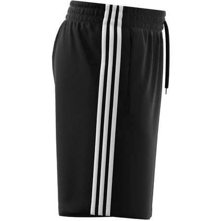 Men Essentials Single Jersey 3-Stripes Shorts, Black, A701_ONE, large image number 8