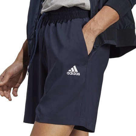Men Aeroready Essentials Chelsea Small Logo Shorts, Navy, A701_ONE, large image number 4