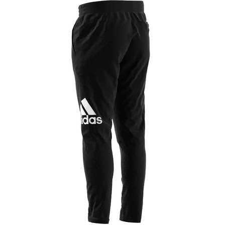 Men Essentials Single Jersey Tapered Badge Of Sport Joggers, Black, A701_ONE, large image number 13