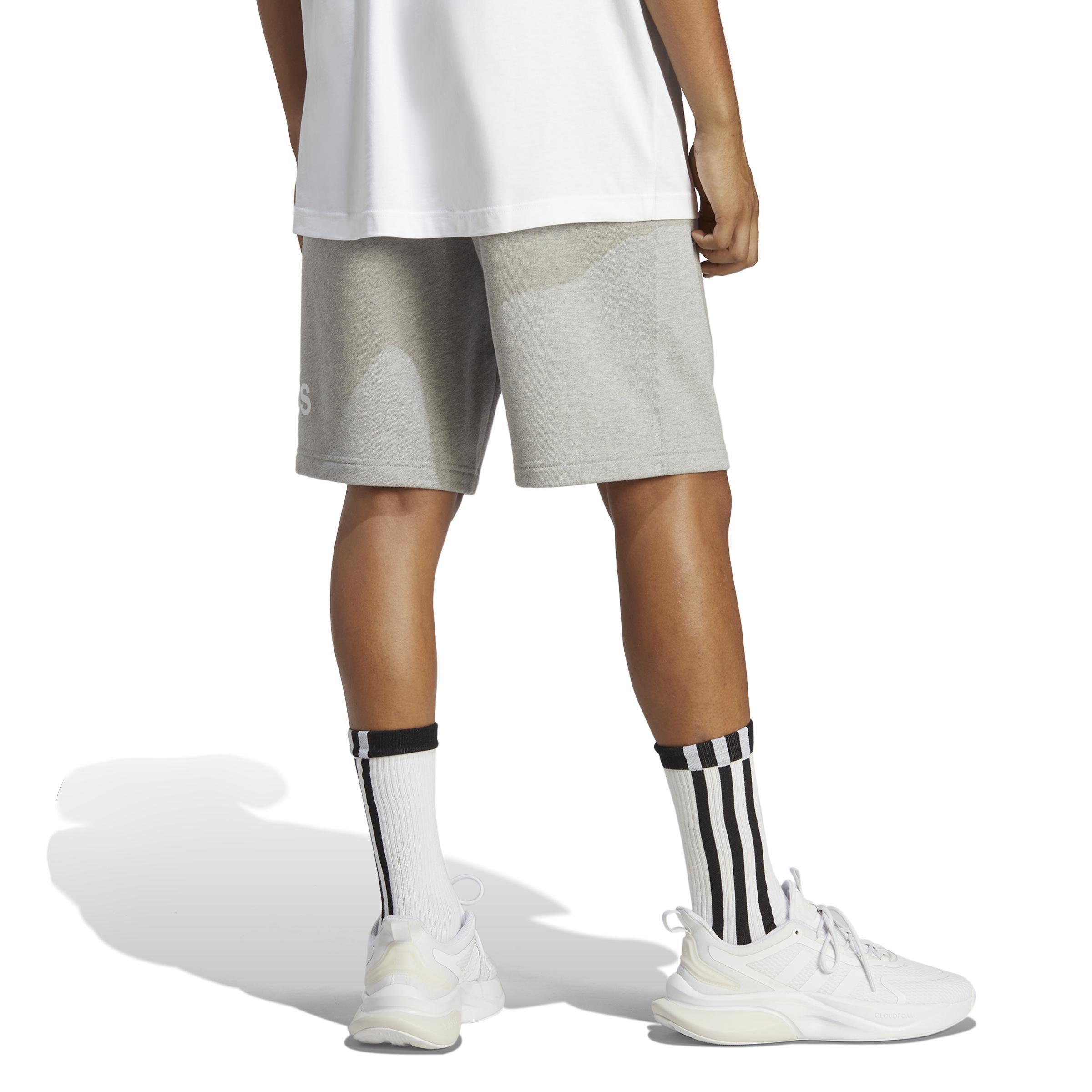 adidas - Men Essentials Big Logo French Terry Shorts, Grey