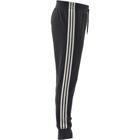Men Essentials French Terry Tapered Cuff 3-Stripes Joggers, Black, A701_ONE, large image number 13