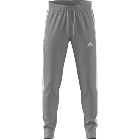 Men Essentials French Terry Tapered Cuff 3-Stripes Joggers, Grey, A701_ONE, large image number 5