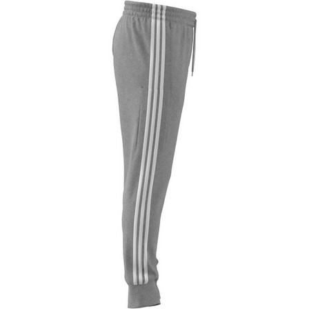 Men Essentials French Terry Tapered Cuff 3-Stripes Joggers, Grey, A701_ONE, large image number 9