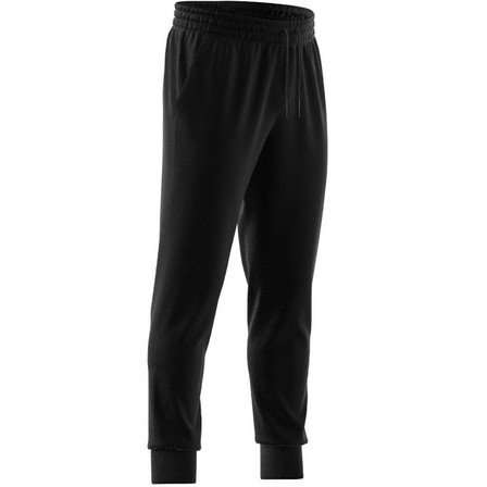 Men Essentials Single Jersey Tapered Cuff Joggers, Black, A701_ONE, large image number 6