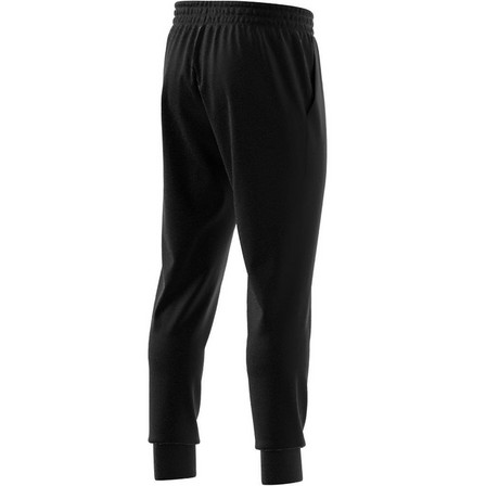 Men Essentials Single Jersey Tapered Cuff Joggers, Black, A701_ONE, large image number 7