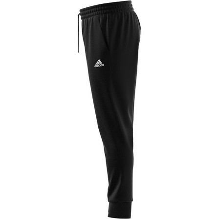 Men Essentials Single Jersey Tapered Cuff Joggers, Black, A701_ONE, large image number 10