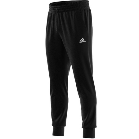 Men Essentials Single Jersey Tapered Cuff Joggers, Black, A701_ONE, large image number 13