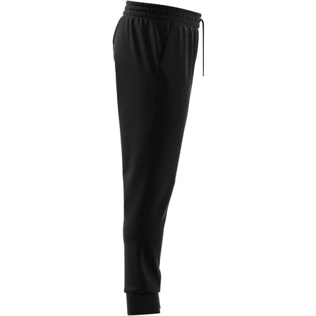 Men Essentials Single Jersey Tapered Cuff Joggers, Black, A701_ONE, large image number 18