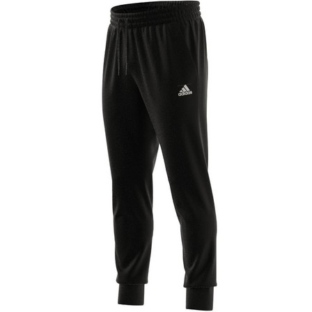 Men Essentials Single Jersey Tapered Cuff Joggers, Black, A701_ONE, large image number 21