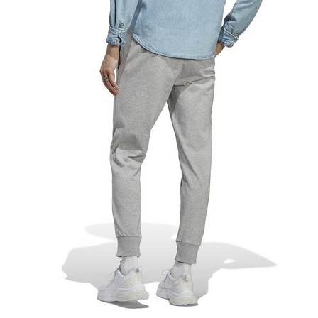 Men Essentials Single Jersey Tapered Cuff Joggers, Grey, A701_ONE, large image number 2