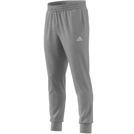 Men Essentials Single Jersey Tapered Cuff Joggers, Grey, A701_ONE, large image number 8