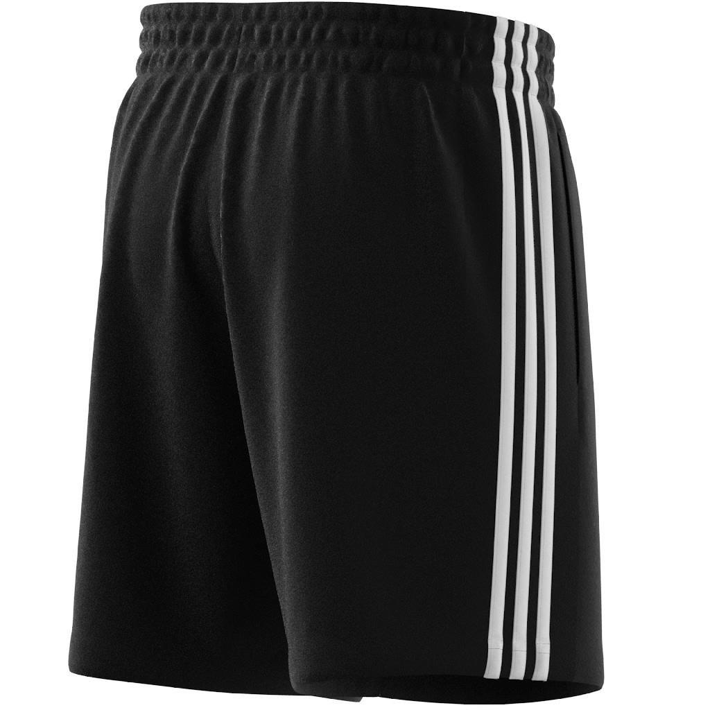 Essentials French Terry 3-Stripes Shorts, Black, A701_ONE, large image number 9