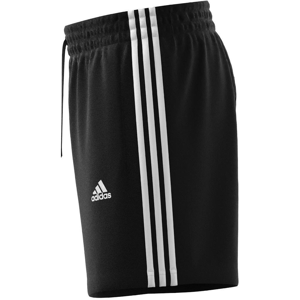 Essentials French Terry 3-Stripes Shorts, Black, A701_ONE, large image number 11