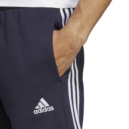 Men French Terry 3-Stripes Shorts, Navy, A701_ONE, large image number 1