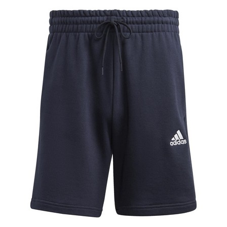 Men French Terry 3-Stripes Shorts, Navy, A701_ONE, large image number 2
