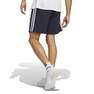 Men French Terry 3-Stripes Shorts, Navy, A701_ONE, thumbnail image number 4