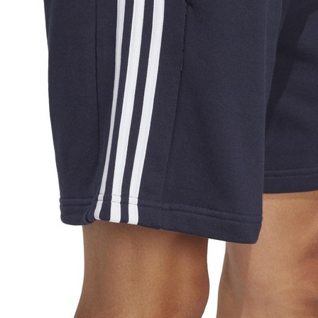 Men French Terry 3-Stripes Shorts, Navy, A701_ONE, large image number 5